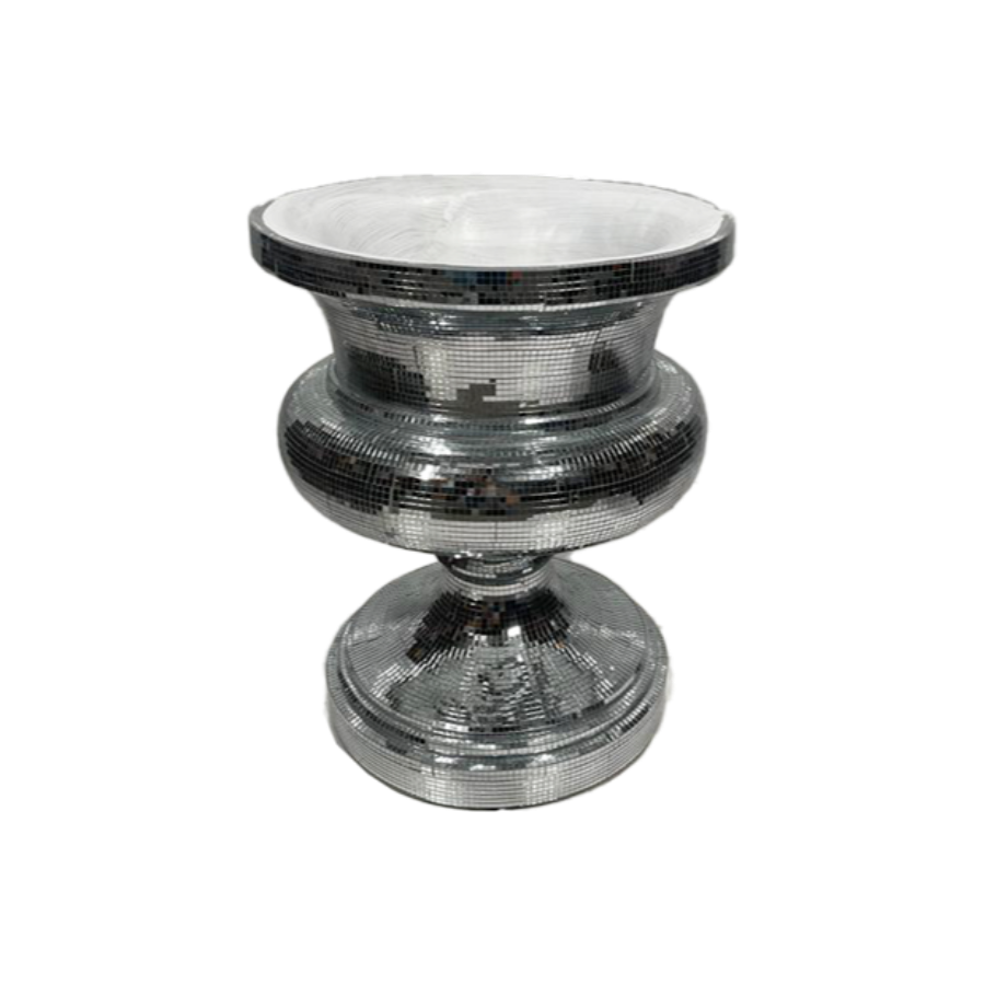 Spiegelglas Vase Pokal
